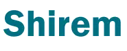 Shirem logo on transparent background